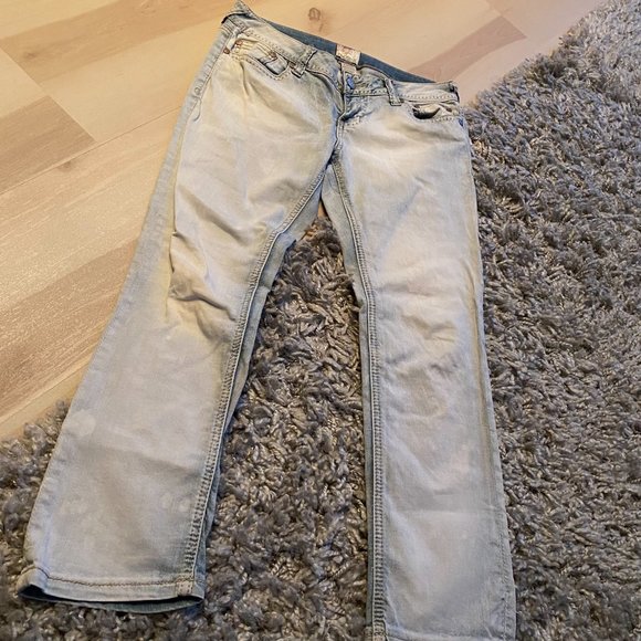 Arden B Low Rise Straight Jeans - Light Wash Sz 4 EUC - Picture 2 of 6